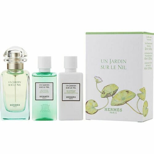 Hermes Un Jardin Sur Le Nil EDT gift set 50 ml, body lotion 40 ml and shower gel 40 ml 50ml цена и информация | Parfüümid naistele | hansapost.ee