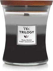 WoodWick lõhnaküünal Trilogy Fireside, Redwood, Sandalwood Clove, 275 g hind ja info | Küünlad, küünlajalad | hansapost.ee