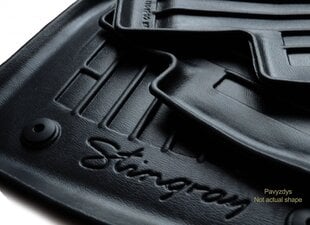 Коврики напольные 3D VOLKSWAGEN Golf VII 2012-2019, 5 шт. черные /5024065 цена и информация | Модельные резиновые коврики | hansapost.ee