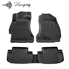 Коврики 3D SUBARU Forester SJ 2012-2018, 5 шт. black /5029015 цена и информация | Модельные резиновые коврики | hansapost.ee