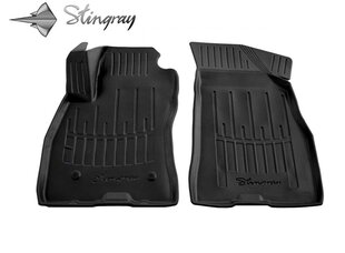 Коврики напольные 3D FIAT Doblo 2010->, 2 шт (передние) черные /5006012 цена и информация | Модельные резиновые коврики | hansapost.ee