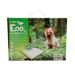 Экологичные подстилки Croci Super Nappy Eco, 14 шт., 57x54см. цена и информация | Средства по уходу за животными | hansapost.ee