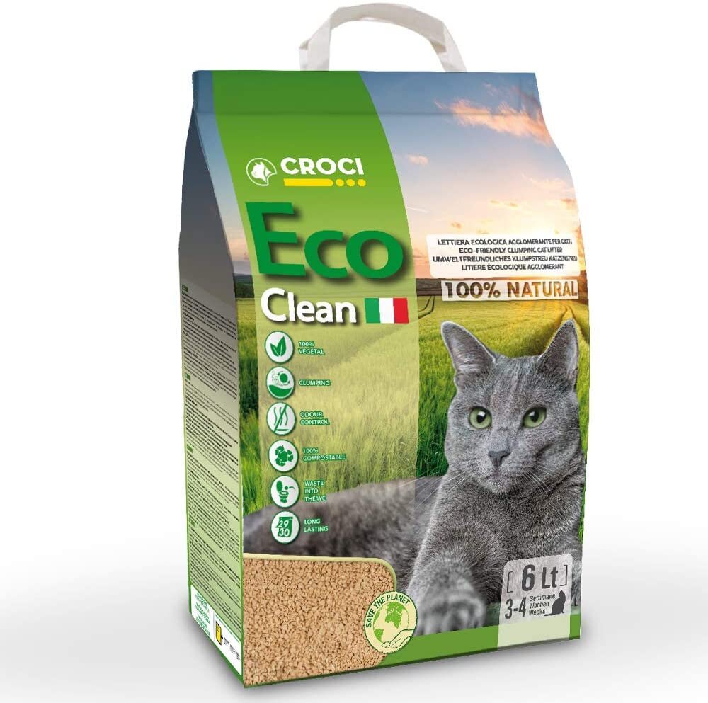 Croci Eco Clean Cat Litter kassiliiv, 6l. hind ja info | Kassiliiv | hansapost.ee