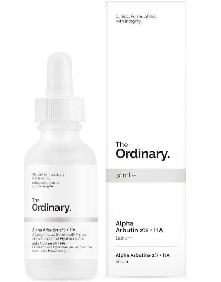 Näoseerum The Ordinary Alpha Arbutin 2% + HA 30 ml hind ja info | Näoõlid, ampullid ja seerumid | hansapost.ee