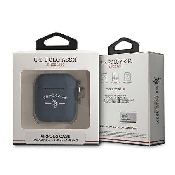 US Polo USACA2SFGV AirPods Blue цена и информация | Kõrvaklappide tarvikud | hansapost.ee