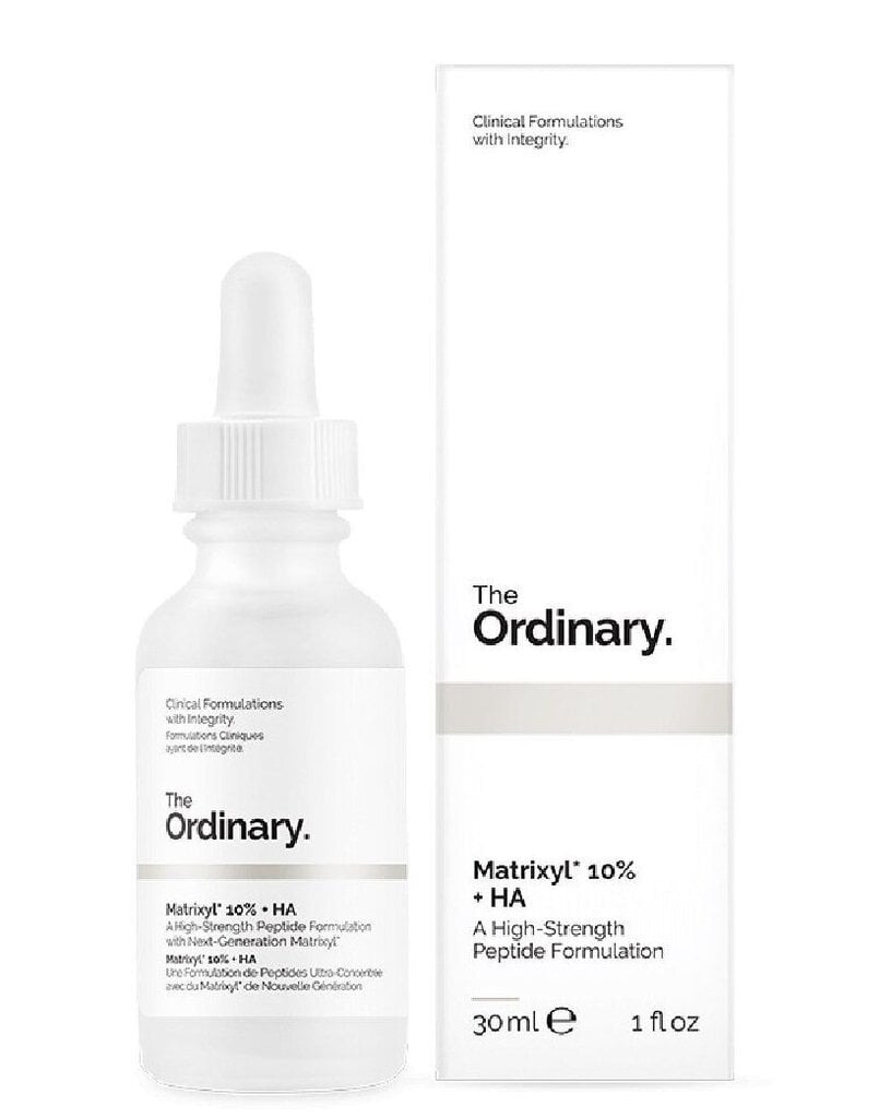 Näoseerum The Ordinary Matrixyl 10% + HA 30 ml hind ja info | Näoõlid, ampullid ja seerumid | hansapost.ee