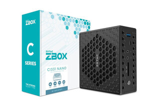 Стационарный компьютер Zotac ZBOX nano CI331 DDR4-SDRAM N5100 mini PC Intel® Celeron® N 4 GB 120 GB SSD Windows 10 Pro N Black цена и информация | Стационарные компьютеры | hansapost.ee