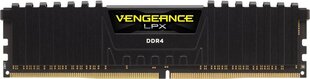 Corsair Vengeance LPX DDR4, 8GB, 3000MHz, CL16 (CMK8GX4M1D3000C16) цена и информация | Объём памяти (RAM) | hansapost.ee