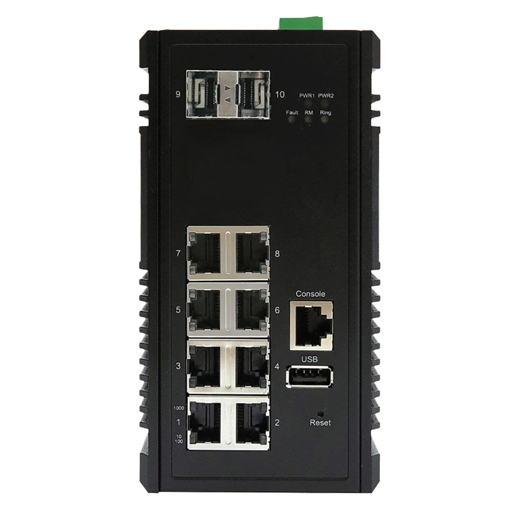 Edimax IGS-5208 network switch Managed Gigabit Ethernet (10/100/1000) Black цена и информация | Võrgulülitid | hansapost.ee