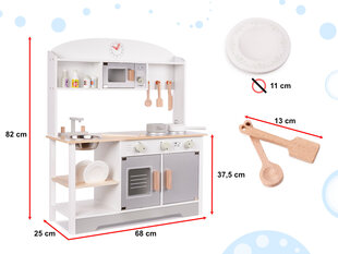 Деревянная детская кухня с аксессуарами цена и информация | Игрушки для девочек | hansapost.ee
