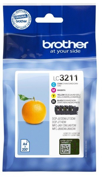 BROTHER LC3211VALDR VALUE PACK (LC3211 BK/C/M/Y) цена и информация | Tindiprinteri kassetid | hansapost.ee