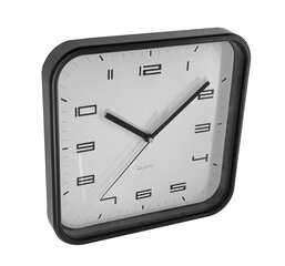 Часы настенные квадратные, черные 25 см цена и информация | Часы | hansapost.ee