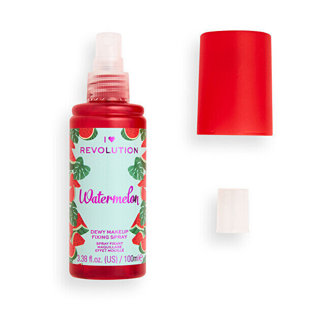 Meigikinnitussprei I♥Revolution Watermelon Dewy Makeup Fixing Spray, 100 ml цена и информация | Jumestuskreemid ja puudrid | hansapost.ee