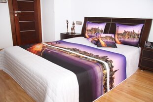 3D-efektiga voodikate N40i, valge, 220 x 240 cm hind ja info | Pleedid, voodikatted ja päevatekid | hansapost.ee