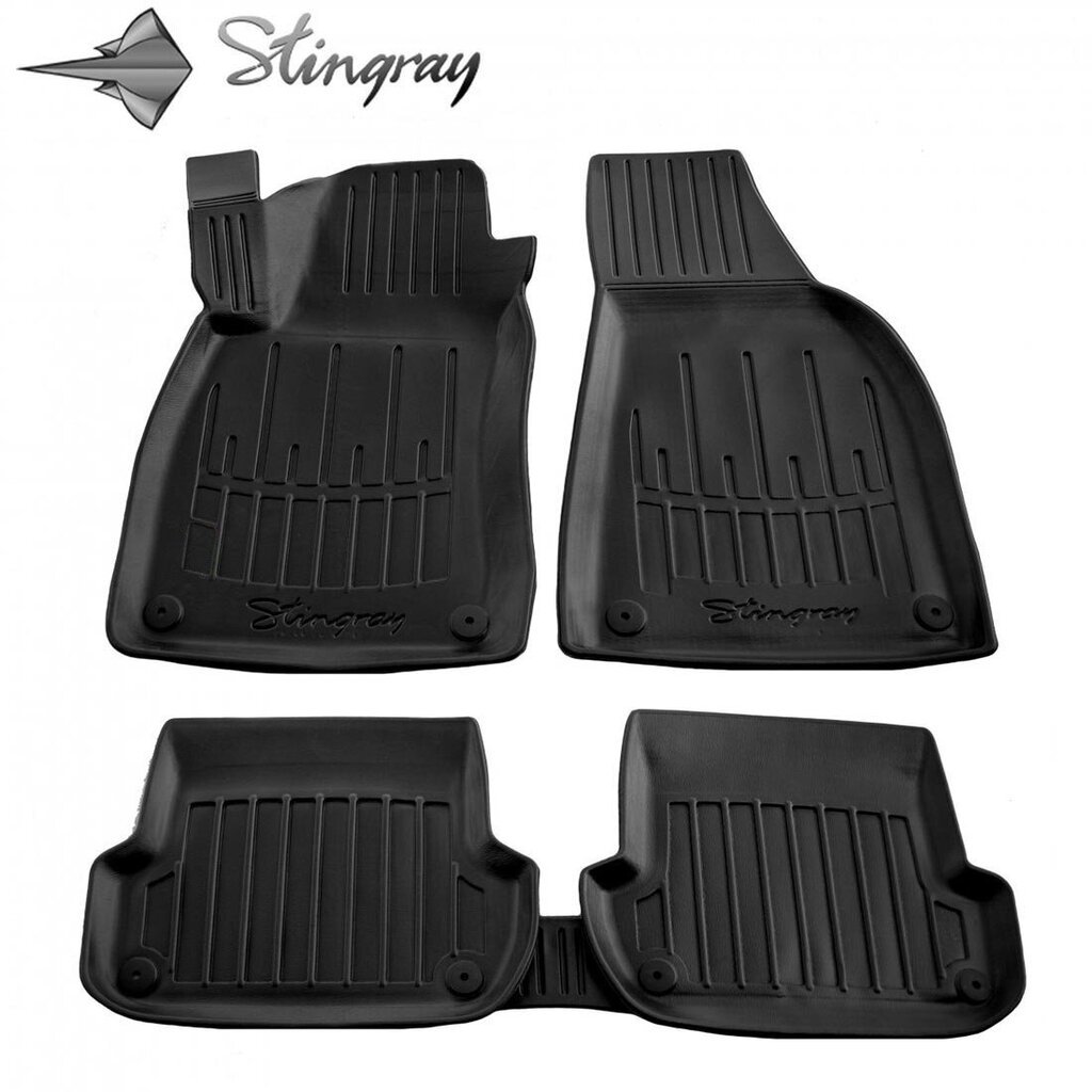 Matid 3D AUDI A4 B7 2005-2007, 5 tk. black /5030015 цена и информация | Kummimatid | hansapost.ee