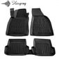 Matid 3D AUDI A4 B7 2005-2007, 5 tk. black /5030015 цена и информация | Kummimatid | hansapost.ee