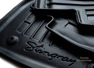 Коврики напольные 3D OPEL Astra G 1998-2004, 5 шт. черные /5015085 цена и информация | Модельные резиновые коврики | hansapost.ee