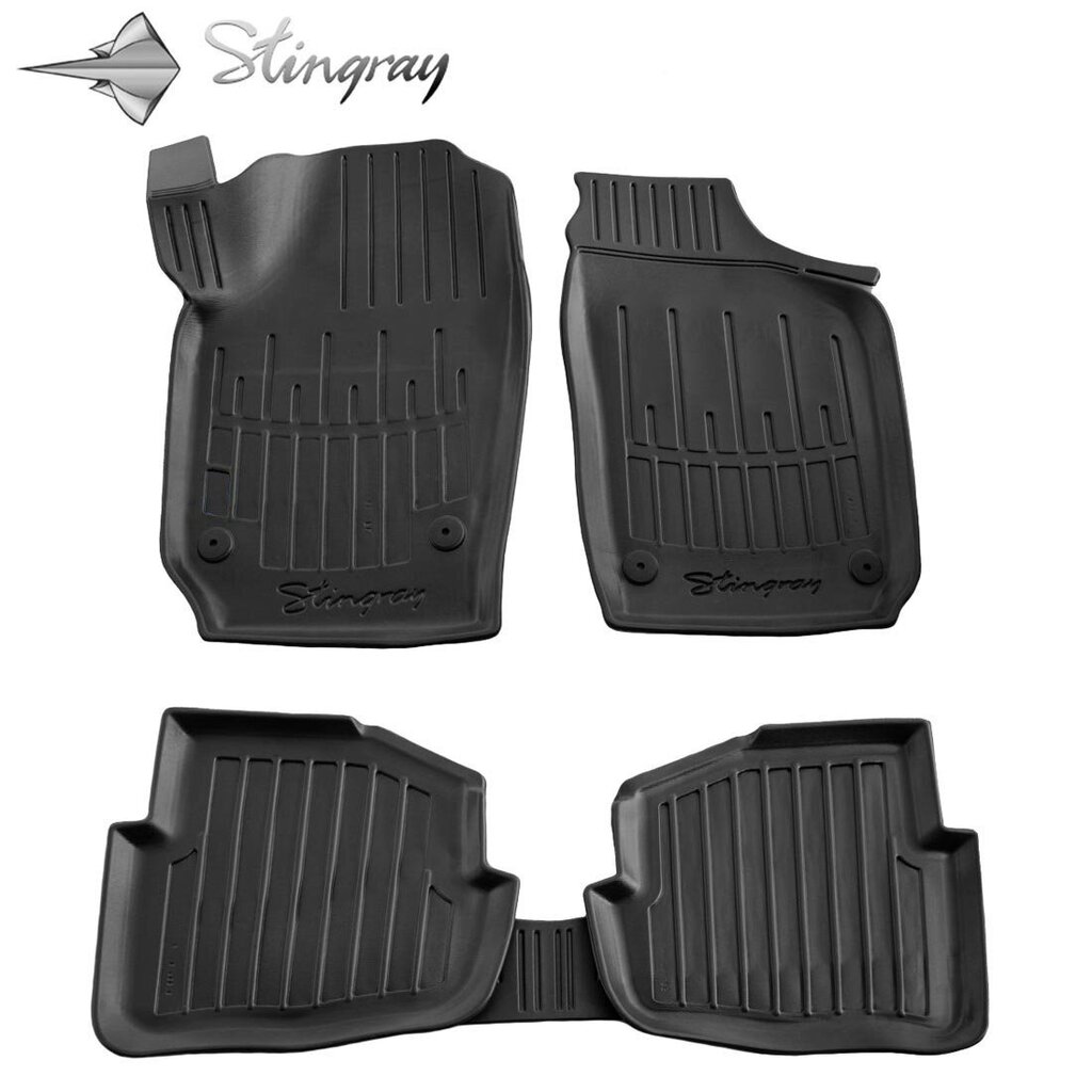 Matid 3D SKODA Fabia I 6Y 1999-2007, 5 tk. black /5020065 цена и информация | Kummimatid | hansapost.ee