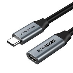 Кабель USB 3.0 Type-C (M) - USB Type-C (F), 5Gbps, 60W, 4K/60Hz, 0.5m цена и информация | Borofone 43757-uniw | hansapost.ee