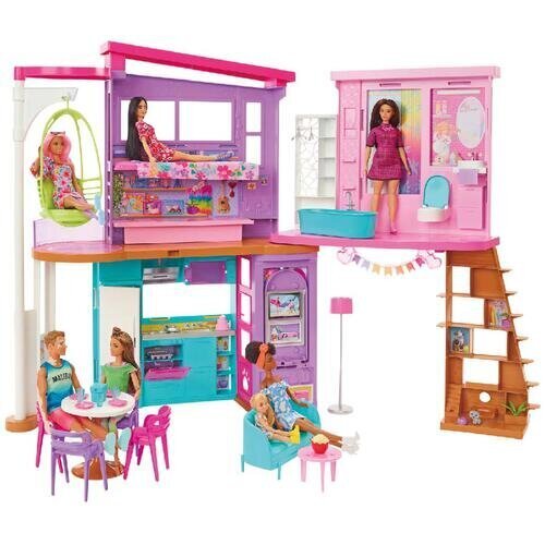 Nukk Barbie "Malibu" maja hind ja info | Mänguasjad tüdrukutele | hansapost.ee