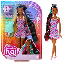 Nukk Barbie Totaly Hair mustade juustega hind ja info | Mänguasjad tüdrukutele | hansapost.ee