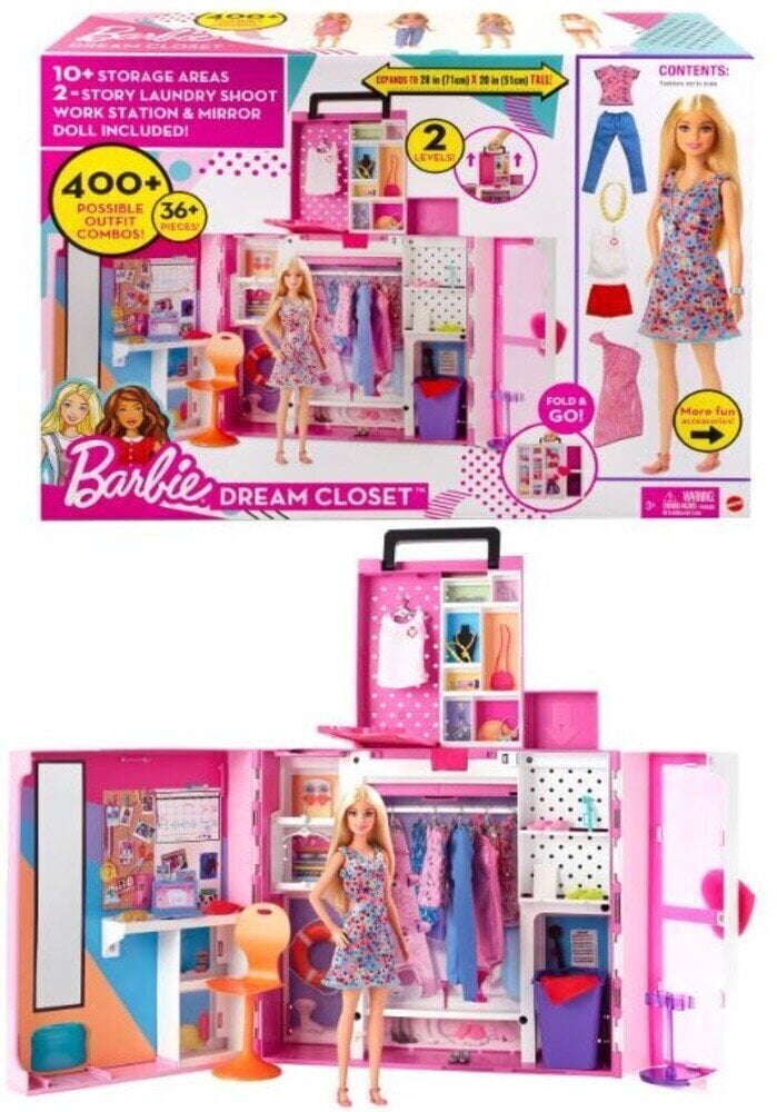 Barbie nuku kapi, nuku ja aksessuaaride komplekt hind ja info | Mänguasjad tüdrukutele | hansapost.ee