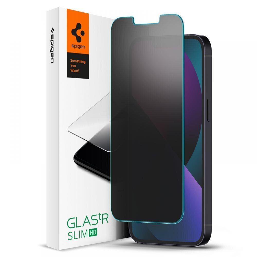 Spigen Glas.TR Slim HD Privacy цена и информация | Ekraani kaitseklaasid ja kaitsekiled | hansapost.ee