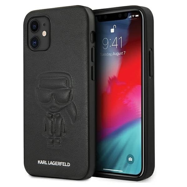 Karl Lagerfeld KLHCP12SPCUIKBK IPhone 12 Mini 5,4 hind ja info | Telefonide kaitsekaaned ja -ümbrised | hansapost.ee