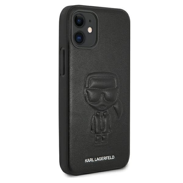 Karl Lagerfeld KLHCP12SPCUIKBK IPhone 12 Mini 5,4 hind ja info | Telefonide kaitsekaaned ja -ümbrised | hansapost.ee