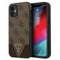 Guess case for iPhone 12 Mini 5,4" GUHCP12SPU4GHBR цена и информация | Telefonide kaitsekaaned ja -ümbrised | hansapost.ee