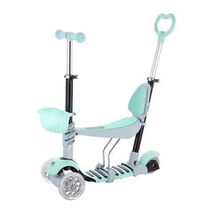 HLB07 4in1 GRAY-MINT SCOOTER NILS FUN hind ja info | Tõukerattad | hansapost.ee