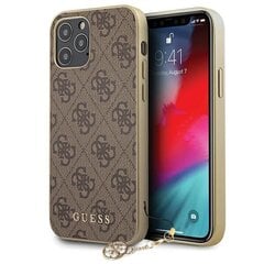 Чехол Guess GUHCP12MGF4GBR для iPhone 12/12 Pro, коричневый цена и информация | Чехлы для телефонов | hansapost.ee