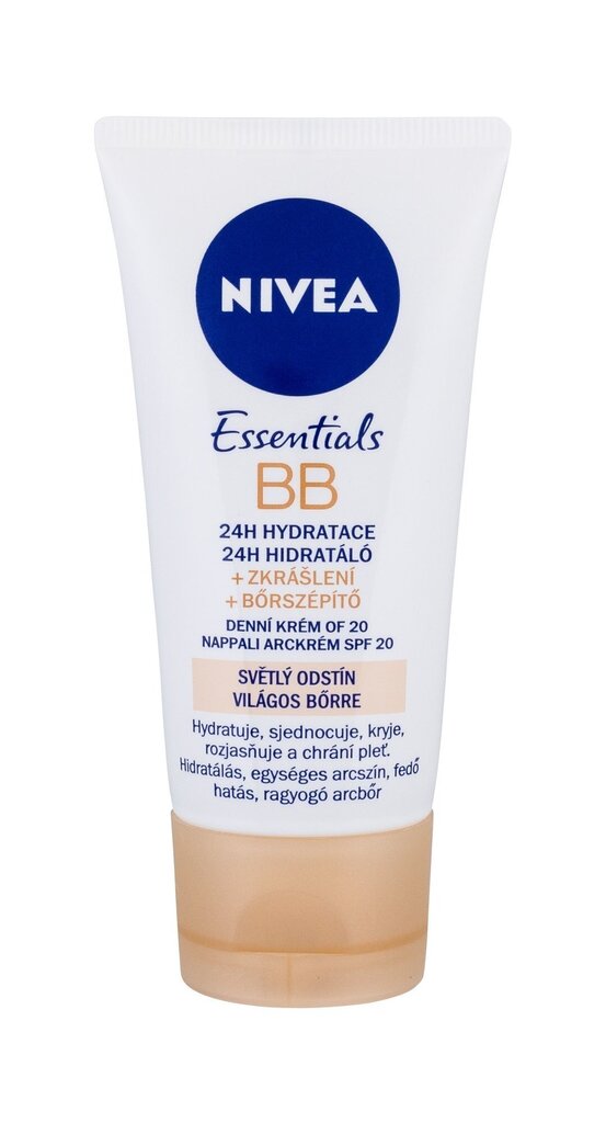 Toniseeriv ja niisutav jumestuskreem Nivea BB Cream 5in1 Beautifying 50 ml hind ja info | Näokreemid | hansapost.ee