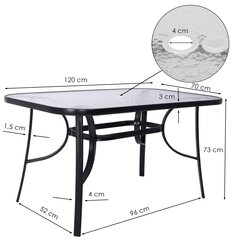 Aialaud GF1039 цена и информация | Садовые столы и столики | hansapost.ee
