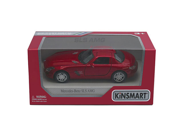 Kinsmart Auto Mercedes-Benz SLS AMG, 1:38 цена и информация | Mänguasjad poistele | hansapost.ee