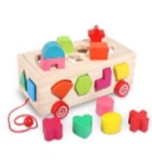 Развивающая деревянная игрушка для изучения форм цена и информация | Игрушки для малышей | hansapost.ee