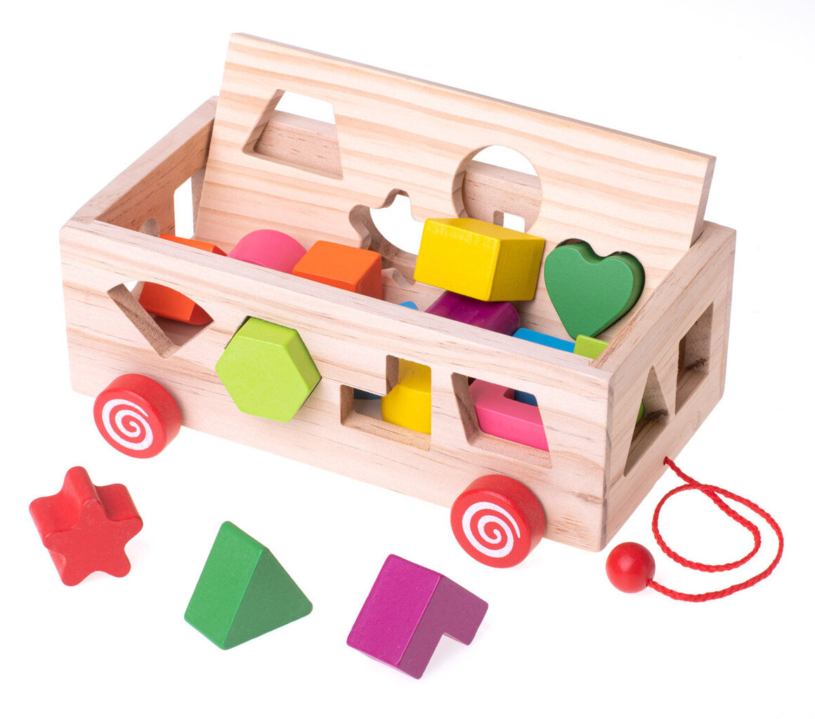 Arendav puidust mänguasi kujundite õppimiseks hind ja info | Beebide mänguasjad | hansapost.ee