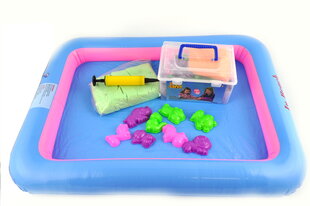 Kineetiline liiv basseini ja 8 vormi (1 kg) hind ja info | Arendavad laste mänguasjad | hansapost.ee