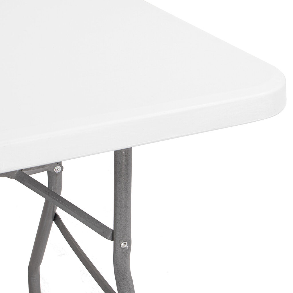 Kokkupandav laud Springos, 240x75 cm, valge цена и информация | Aialauad | hansapost.ee