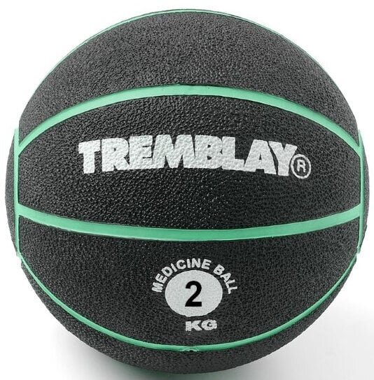 Raskuspall TREMBLAY Medicine Ball 2kg D20cm Green viskamiseks цена и информация | Topispallid | hansapost.ee