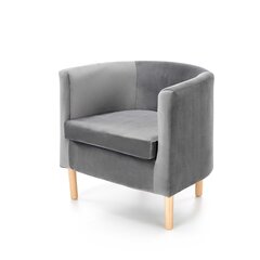 Кресло Halmar Clubby 2 Velvet, серое цена и информация | Кресла | hansapost.ee