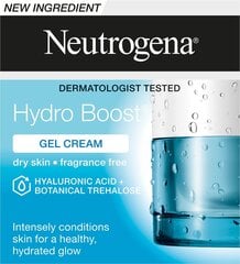 Гелиевый крем для лица для сухой кожи Neutrogena Hydro Boost, 50 мл цена и информация | Кремы для лица | hansapost.ee