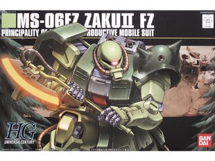 Bandai - HGUC MS-06FZ Zaku II Custom, 1/144, 58262 hind ja info | Klotsid ja konstruktorid | hansapost.ee