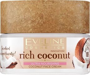 Питательный крем для лица Eveline Rich Coconut, 50 мл цена и информация | Кремы для лица | hansapost.ee