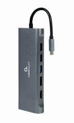 Адаптер Gembird USB-C 8-in-1 цена и информация | Адаптеры и USB-hub | hansapost.ee