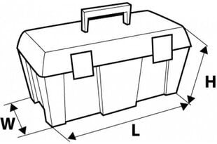 Tööriistakast Topex 79R121 цена и информация | Ящики для инструментов, держатели | hansapost.ee