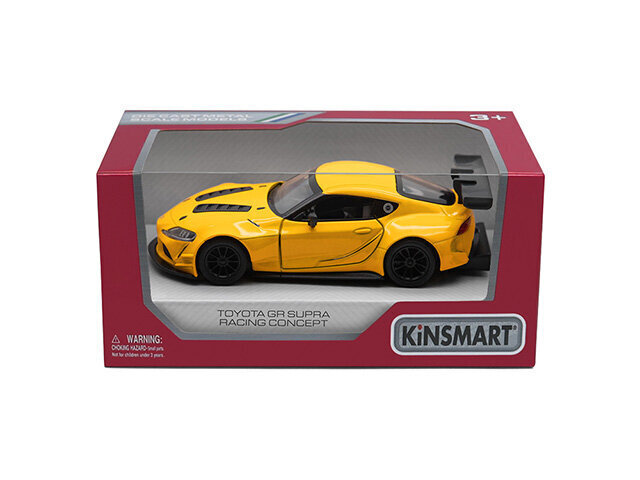 Kinsmart Auto Toyota GR Supra, 1:38 цена и информация | Mänguasjad poistele | hansapost.ee