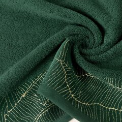 Хлопковое полотенце с каймой, зеленое, 30x50 см. цена и информация | Полотенца | hansapost.ee