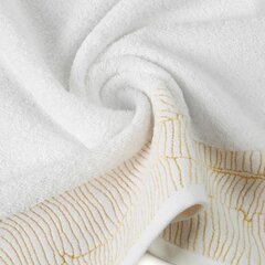 Puuvillane rätik koos äärega, valge, 50x90 cm. hind ja info | Rätikud ja saunalinad | hansapost.ee