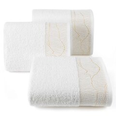 Хлопковое полотенце с каймой, белое, 30x50 см. цена и информация | Полотенца | hansapost.ee